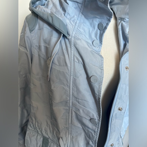 Blanc Noir Camo Anorak Light Blue Rain Jacket - Picture 9 of 15